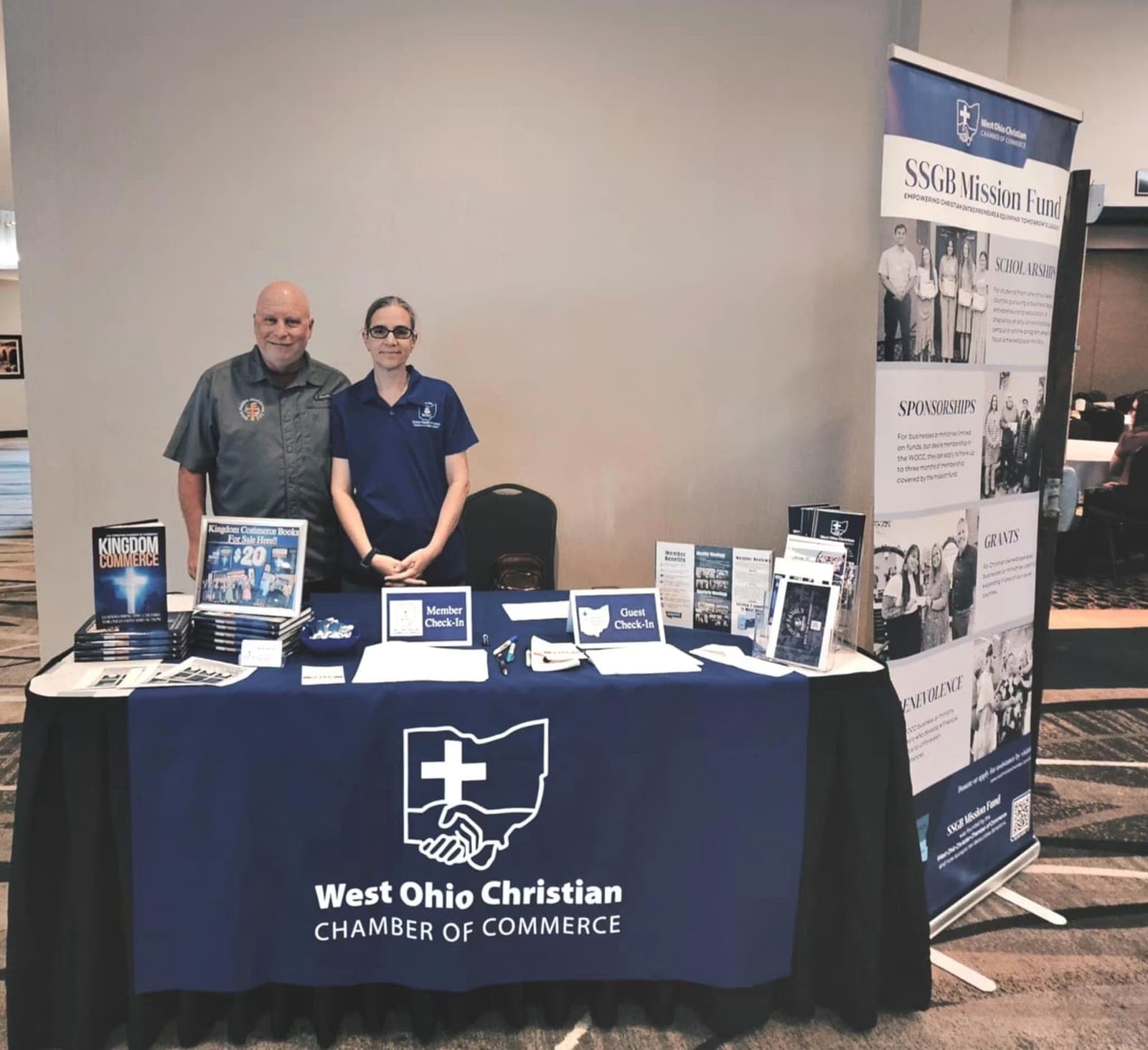 Chamber members at the SSGB Mission Fund booth
